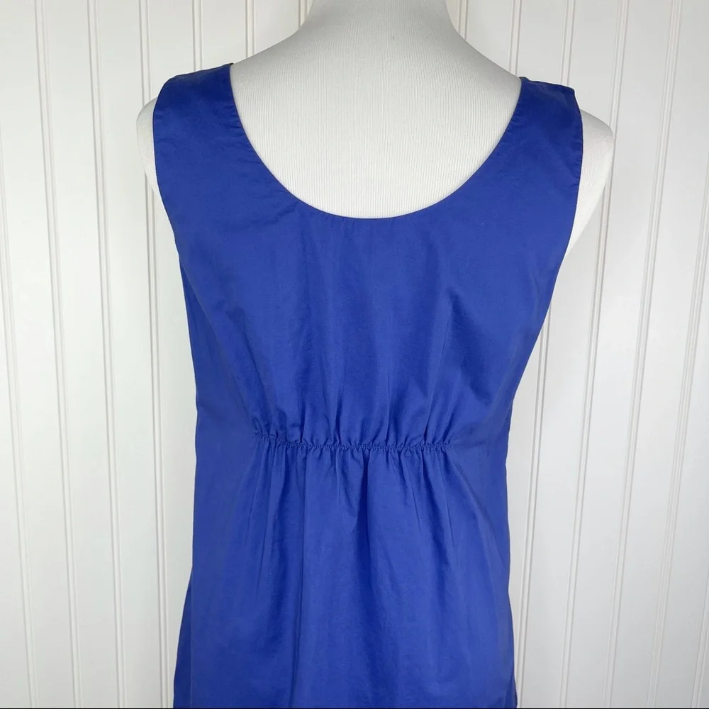 Vince Azure Blue Black Color Block Summer Sun Dress Small